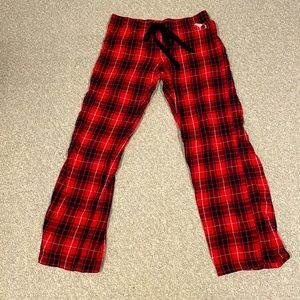 PINK/VS pajama pants red and black size XS